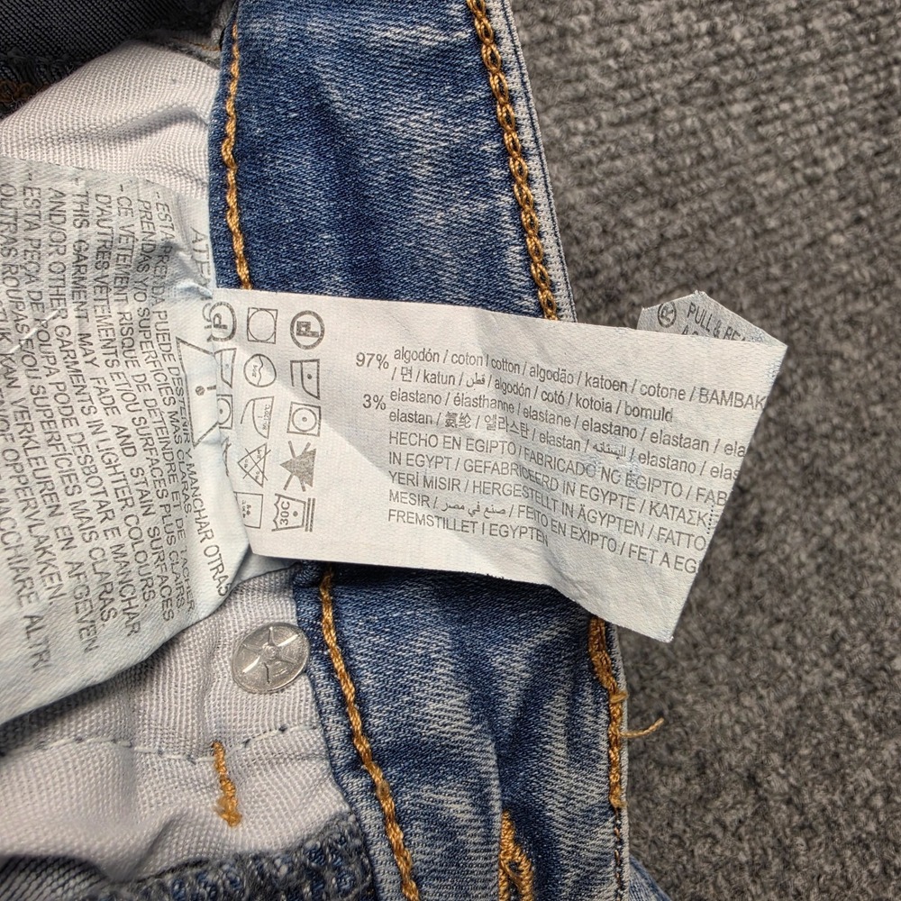 Pull&Bear Push Up Skinny Jeans NWT Womens Size 0 Light Blue Distressed Ripped - Picture 8 of 11